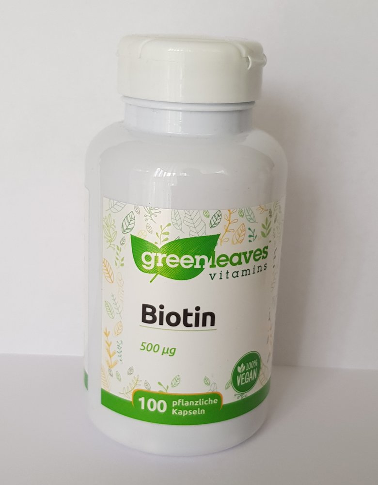Biotin 500 mcg 100 Kapseln von Greenleaves