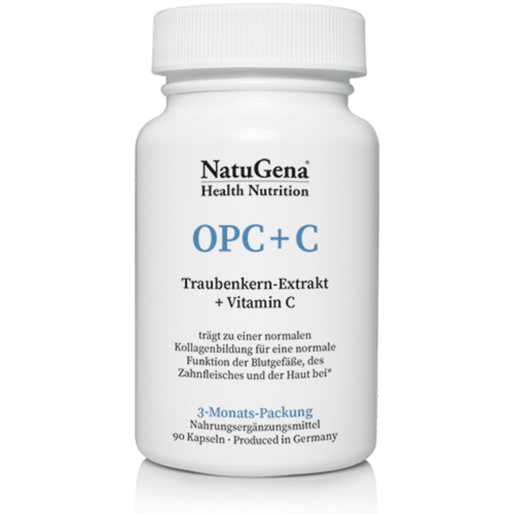 Natugena - OPC+C Traubenkern-Extrakt + Vitamin C