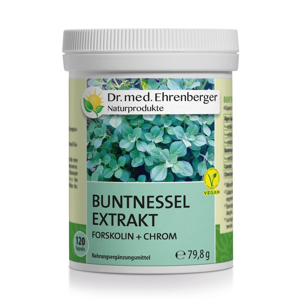 Buntnessel Extrakt Forskolin + Chrom Kapseln