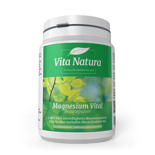 Magnesium Vital Vita Natura Brausepulver magnesiumcitrat