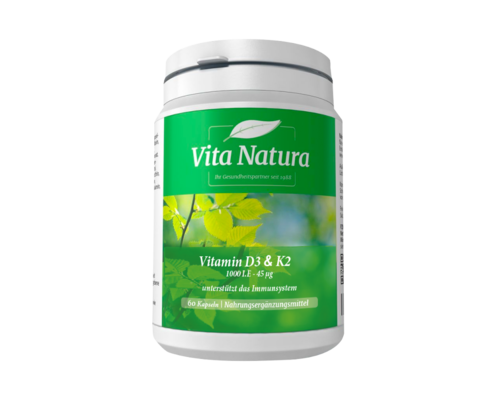 Vitamin D3 & K2 60 Kapseln